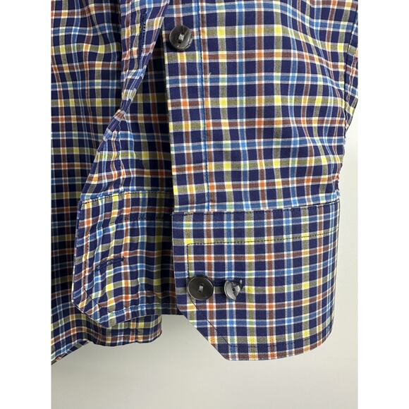ETON Contemporary Checkered Plaid Button Shirt Multicolor Sweeden Size 42 - 16.5 - Picture 8 of 9